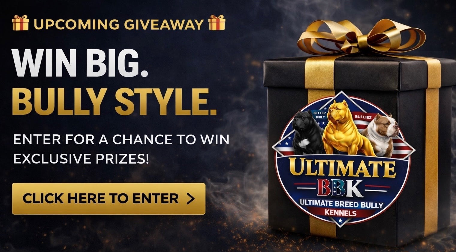 Win an American Bully puppy giveaway from Ultimate Breed Bullies and Better Built Bulliez in Louisiana enter now for a chance to win
